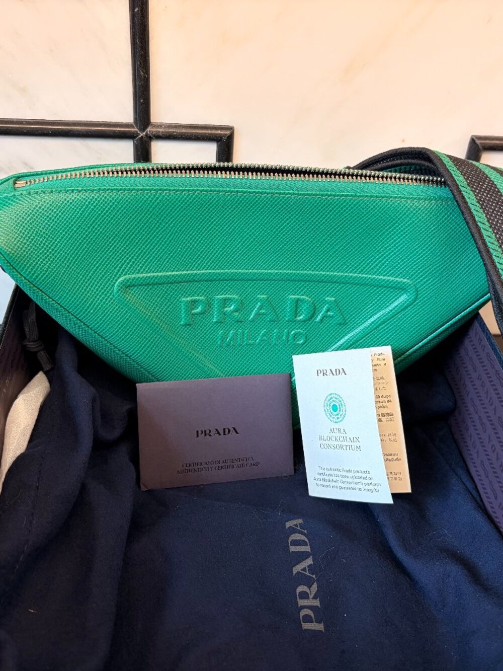 Prada Saffiano, Green